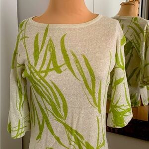 CHICOS KNIT 3/4 LENGTH TOP SIZE 0 EQUIVALENT TO SIZE 4/6.